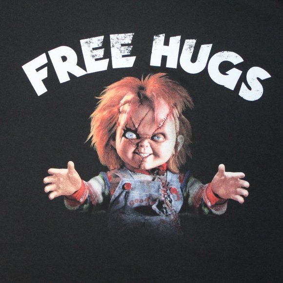 Chucky" Free Hugs" Men's Graphic T-Shirt - Picture 3 of 3